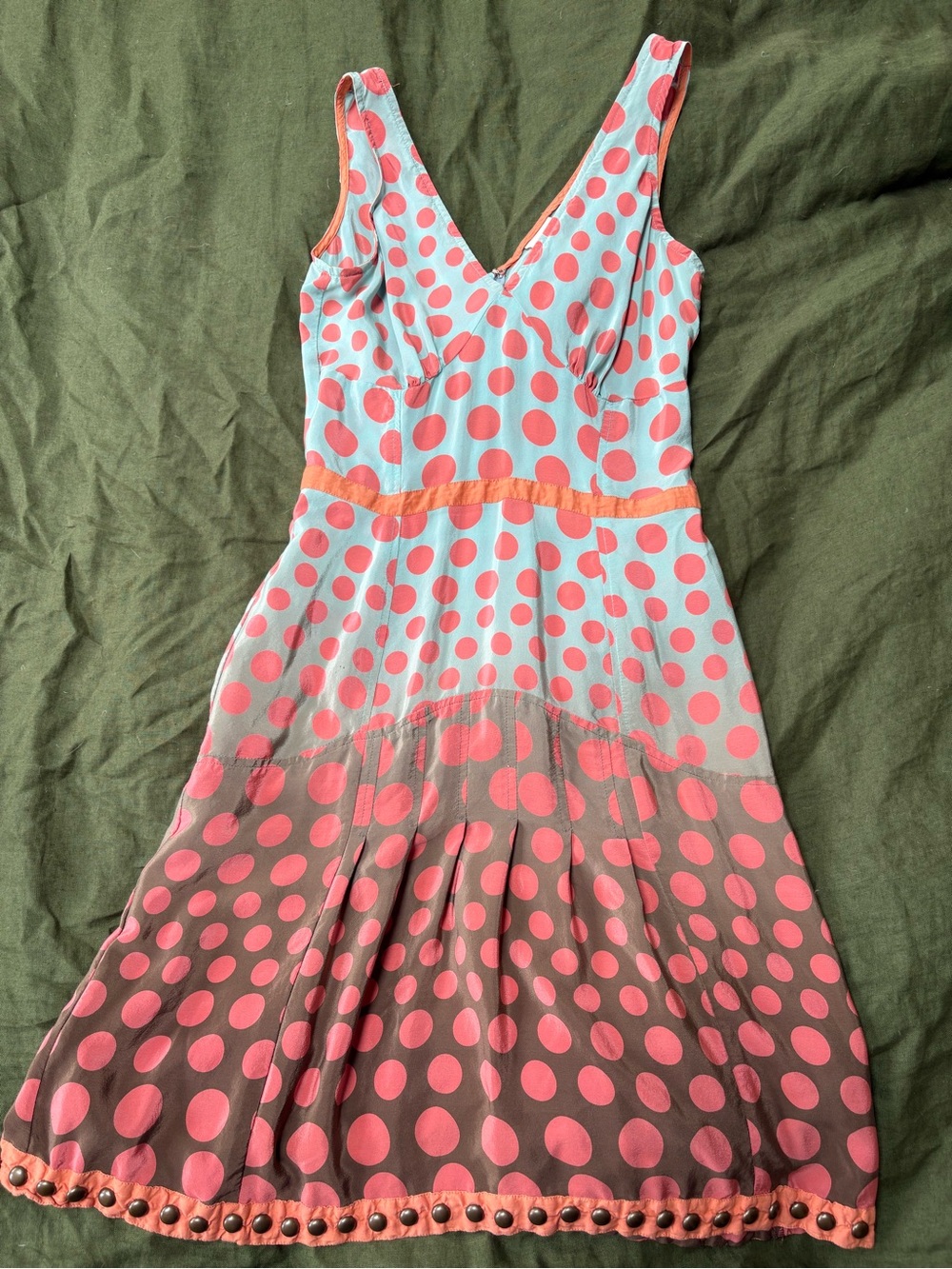 Plenty Anthropologie Silk Polka Dot Dress - Picture 2 of 5